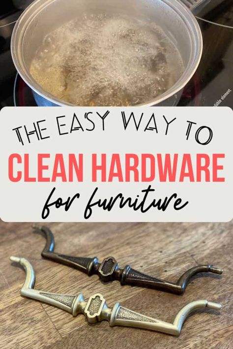 Clean Dresser, Clean Furniture, Farmhouse Thrift Store Makeovers, Refurbishing Furniture, Dresser Hardware, Restoring Old Furniture, Cleaning Cabinets, Dresser Refinish, Clean Kitchen Cabinets