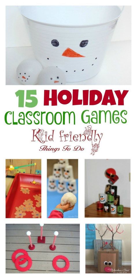 15 Classroom Party Games for the holidays with kids - http://www.kidfriendlythingstodo.com Kindergarten Christmas Party, Preschool Christmas Party, Classroom Holiday Party, Classroom Christmas Party, Classroom Party Games, Christmas Party Ideas For Teens, Christmas Party Games For Kids, School Holiday Party, School Christmas Party