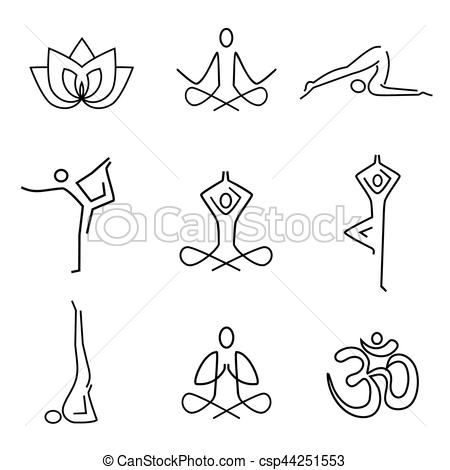 Yoga Line Art, Yoga Art Painting, Namaste Art, Yoga Drawing, Line Art Tattoo, Line Art Black, Yoga Tattoos, Arte Yoga, Yoga Symbols