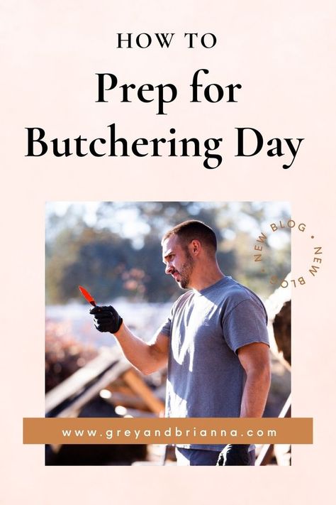 how to prep for butchering livestock at home Butchering Station, Butchering Pigs, Chicken Butchering, Deer Butchering, Pioneer Life, Modern Homesteading, Homestead Life, Homestead Ideas, Living Simply