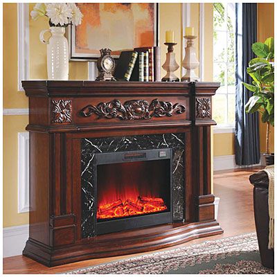 62" Grand Cherry Electric Fireplace at Big Lots. Big Lots Electric Fireplace, Big Lots Fireplace, Gorgeous Fireplaces, Painting Laminate, Electric Fireplaces, Wood Mantels, Fire Places, Living Room Update, Home Board