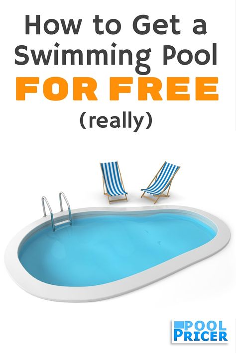 A swimming pool doesn't always add a lot of value to a home. That's bad news if you're thinking about building a pool, but potentially GREAT news if you're thinking of buying a new house. This article explains: http://www.poolpricer.com/free-swimming-pool/ Cheap Inground Pool, Plastic Swimming Pool, Build Your Own Pool, Mini Swimming Pool, Small Inground Pool, Inground Pool Designs, Backyard Design On A Budget, Swimming Pool Pond, Cheap Pool