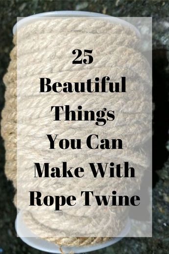 Diy Rope Design, Twine Crafts Diy, Jute Twine Crafts, Twine Diy, Twine Crafts, Diy Rope Basket, Cords Crafts, Rope Projects, Rope Decor