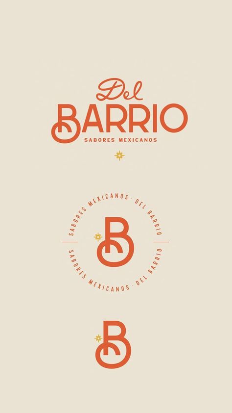 Del Barrio ????? #branding #logo... Eccentric Logo Design, Mexican Logo Design Branding, Mexican Branding Design, Chartreuse Branding, Modern Western Graphic Design, Long Name Logo, Mexican Branding, Mexican Logo, Mexican Graphic Design