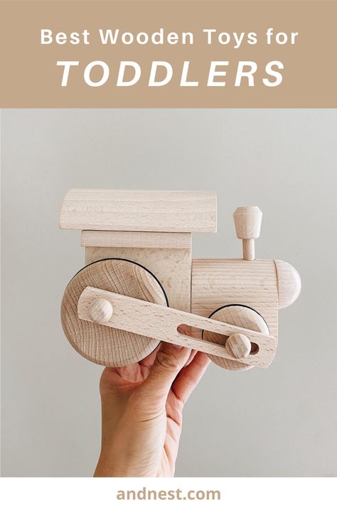 We've searched high and low and curated a collection of best wooden toys for toddlers 1-3 Restauration Hardware, Wood Toys Diy, Wooden Toys Diy, Handmade Kids Toys, Wooden Toys Design, Wooden Toy Cars, Heirloom Toys, Wooden Toys For Toddlers, Making Wooden Toys