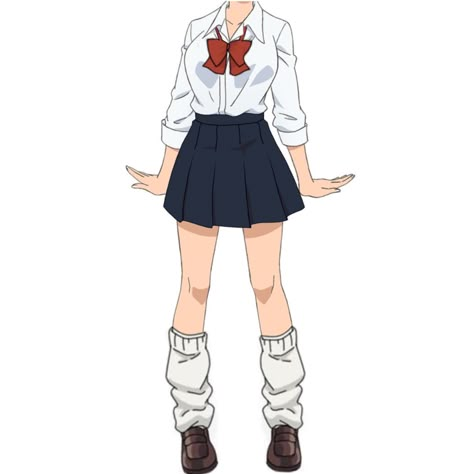 Cute Anime Uniform, Anime Female School Outfits, Anime Highschool Outfits, Anime Uniform Ideas, Drawing Uniform School, School Clothes Drawing, School Skirt Drawing, Cute Anime Outfits Female Casual, Uniform Drawing Ideas