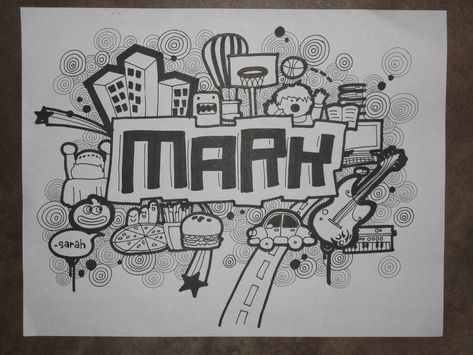 mary Name Plate Drawing Ideas, Name Plate Drawing, Plate Drawing Ideas, Name Doodle, Doodle Art Name, Doodles Step By Step, Doodle Name, Awesome Drawing Ideas, Doodle Art Letters