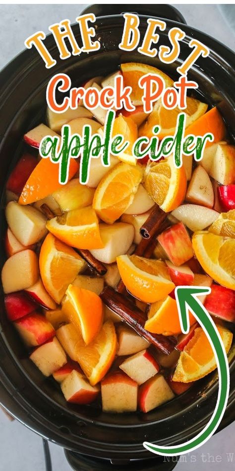 Crock Pot Apple Cider, Spiced Cider Recipe, Crockpot Apple Cider, Crockpot Drinks, Hot Apple Cider Recipe, Crockpot Apple, Thanksgiving Dinner Ideas, Best Crockpot, Apple Cider Recipe