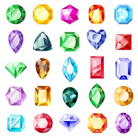 Jewel gemstones. jewelry crystal gems, d... | Premium Vector #Freepik #vector #background #heart #gift #geometric Gem Drawing, Jewel Drawing, Jewellery Illustration, Crystal Drawing, Diamond Vector, Jewelry Illustration, Jewelry Design Drawing, Gem Diamonds, Jewelry Drawing