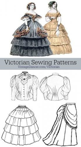 Reproduction Vintage Sewing Patterns ... Victorian Style Outfits, Victorian Sewing Patterns, Victorian Dress Pattern, Victorian Style Clothing, Victorian Sewing, Costume Carnaval, Dress Sewing Patterns Free, Victorian Fashion Dresses, Dresses By Pattern