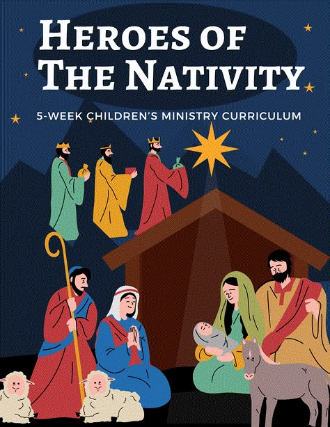 Unwrap the Joy of Christmas with Our Free Sunday School Lesson: Introducing the "Heroes of the Nativity" Curriculum Sunday School Curriculum Free, Kids Church Christmas, Sunday School Themes, Christmas Sunday School Lessons, Free Sunday School Lessons, Christmas Sunday School, Childrens Ministry Curriculum, Kids Church Lessons, Christmas Sunday