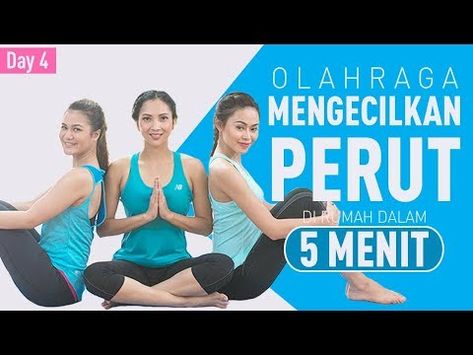 Olahraga Mengecilkan Perut di Rumah dalam 5 Menit - YouTube Membakar Lemak Perut, Latihan Dada, Fitness Recipes, Yoga Beginners, Workout For Flat Stomach, Health Department, Successful Women, Stomach Workout, Yoga For Beginners