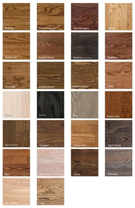 What Color Should I Stain My Wood Floors? Hardwood Floor Stain Colors, Staining Wood Floors, Floor Hardwood, Wood Floor Stain Colors, Floor Stain Colors, Types Of Hardwood Floors, Wood Floor Colors, Maple Hardwood Floors, Hardwood Floor Colors