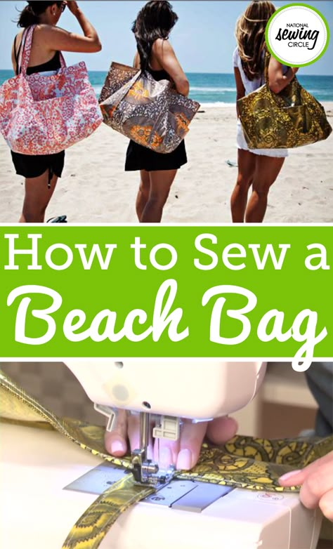 Aurora Sisneros provides great tips for making a beach bag. Use these techniques to save money and make your very own beach bag for the pool, the beach or even a fun family vacation. Learn how oil cloth fabric provides water resistant capabilities making this fabric one of the best to use for making your beach bag. Find out what tools to use as well as what sizes of fabric you should use. Make a fun and personalized beach bag through these awesome tips. Diy Large Beach Bag, Beach Bag Diy Pattern Free Sewing, Beach Bag Diy Pattern, Beach Bag Sewing Pattern Free, How To Make A Beach Bag, Beach Bag Patterns Free Sewing, Beach Bag Patterns, Diy Sac Pochette, Beach Bag Tutorials