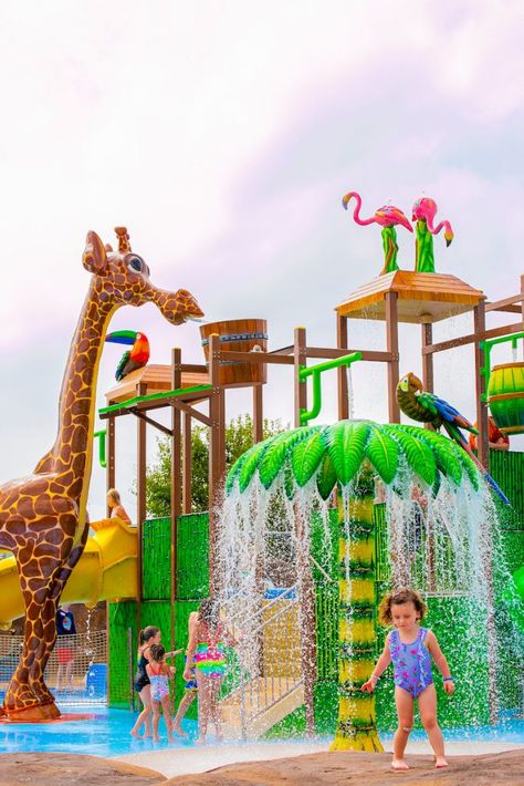 Wichita's Newest Attraction: Tanganyika Falls Splash Park Opens May 31, 2021 Tires Playground, Mansion Interior Bedroom, Cargo Ideas, Dreamy Pools, Water Park Ideas, Tire Playground, Fun Water Parks, Splash Zone, Water Playground