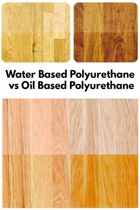 Oil Based Polyurethane vs. Water Based Polyurethane Water Based Polyurethane Floors, Oil Vs Water Based Polyurethane, Polyurethane Butcher Block Countertops, Polyurethane Over Stain, Polyurethane Floors, Diy Hardwood Floors, How To Apply Polyurethane, Wood Floor Finishes, Red Oak Floors