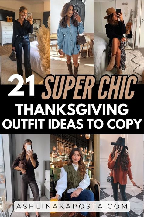 21+ Super Chic Thanksgiving Outfit Ideas that you will want to copy for Thanksgiving 2024 — ASHLINA KAPOSTA Thanksgiving Outfit Women 2024, Thanksgiving Fashion Outfit, Thanksgiving Host Outfit, 2024 Thanksgiving Outfit, Thanksgiving Outfits Women 2024, Thanksgiving Outfits 2024, Thanksgiving 2024 Outfit, Casual Thanksgiving Outfit, Trendy Thanksgiving Outfits