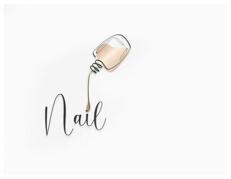 Nail Drawing Logo, Nails By Logo, Nails Logo Instagram, Logo Nails Salon, Nails Graphic Design, Nail Logo Design Ideas, Nail Logos Ideas, Nail Logos, Nail Salon Logo