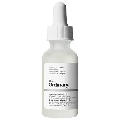 Hyaluronic Acid 2% + B5 Hydrating Serum - The Ordinary | Sephora Aesthetic Things To Buy, The Ordinary Hyaluronic, Ordinary Hyaluronic Acid, Retinol And Niacinamide, Ordinary Hyaluronic, The Ordinary Lactic Acid, Self Care Items, Serum For Dry Skin, The Ordinary Hyaluronic Acid