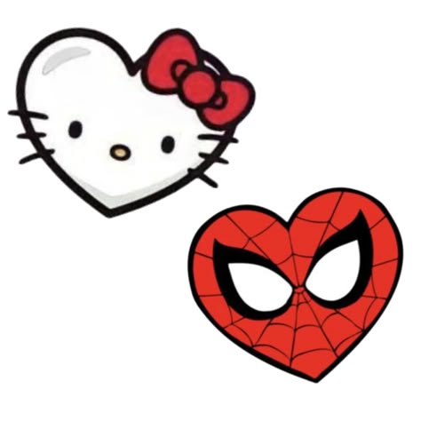 Hello Kitty And Spiderman Drawing Easy, Spider Man N Hello Kitty, Spider Man And Hello Kitty Drawing, Hello Kitty Spiderman Drawing, Spiderman And Hello Kitty Drawing, Hello Kitty And Spiderman Drawing, Spider Man X Hello Kitty, Cute Spiderman Drawing, Hello Kitty Y Su Novio