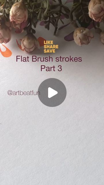 Khooshbu on Instagram: "Comment what shape you would like to see after my flat brush series is over ☺️ 

Practice these strokes to give your hand those twist and turns ! 
The more you practice the more you get use to making those perfect strokes ! 

Brush @dalerrowney1783 size no 8

Common Uses for Flat Brushes:

	1.	Broad Strokes: Ideal for creating washes or covering large areas quickly.
	2.	Edge Work: The straight edge can create crisp lines, perfect for details like buildings, windows, or patterns.
	3.	Blending and Layering: Excellent for blending colors smoothly or layering translucent paints.
	4.	Texture Creation: By turning it sideways, you can create unique textures or fine lines.

Flat brushes come in various sizes, making them suitable for different aspects of your work, from bol Blending Colors, Unique Textures, Flat Brush, Color Painting, Straight Edge, Watercolor Techniques, Brush Strokes, Turning, Watercolor Paintings