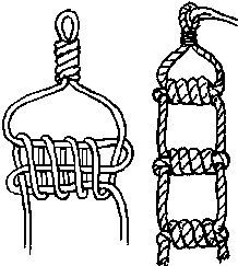 How to make a rope ladder Camping Knots, Survival Knots, Knots Guide, Rope Ladder, Paracord Knots, Knots Diy, Rope Knots, Fishing Knots, Paracord Projects