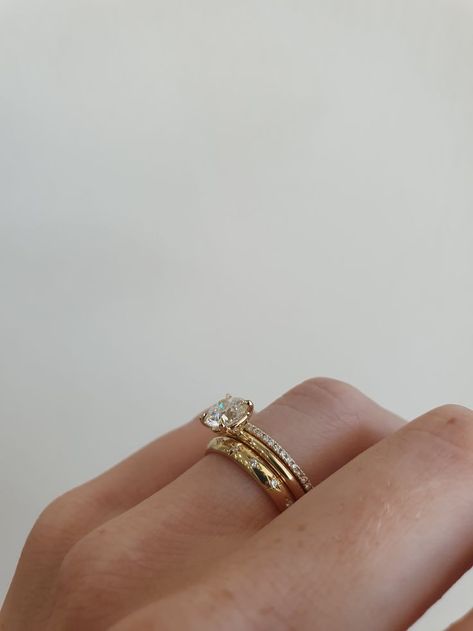 Ring Stack Engagement, Engagement Stack, Engagement Ring Stack, Natalie Marie Jewellery, Engagement Diamond Ring, Ring Stacks, Cute Engagement Rings, Engagement Ring Inspiration, Future Engagement Rings