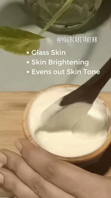 Remedy For Glowing Skin, Clear Skin Face Mask, Trending Diy, Rice Mask, Membentuk Alis, Brightening Face Mask, Skin Care Basics, Face Skin Care Routine, Clear Skin Face