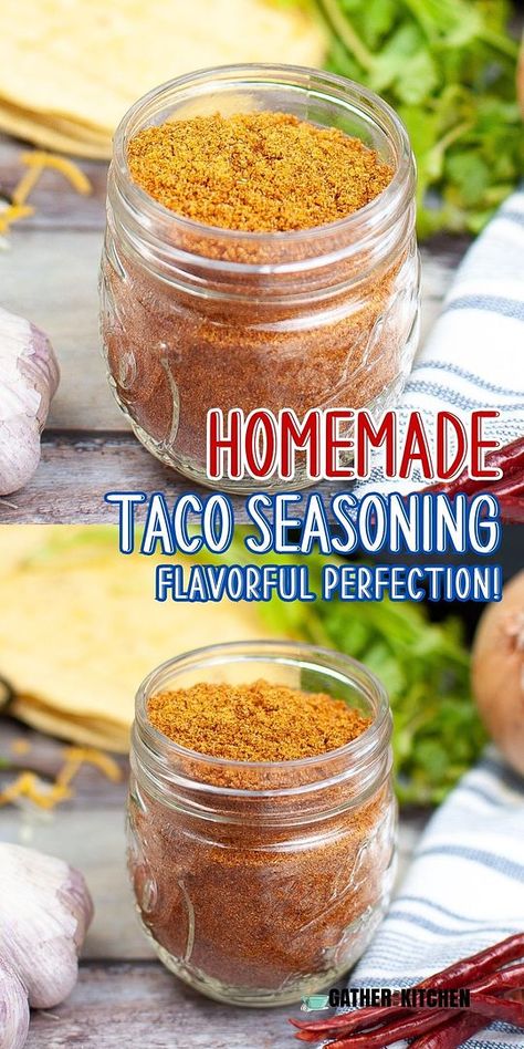 Master the art of homemade taco seasoning with this simple and delicious recipe. Perfect for seasoning mixes, ground beef, or any Mexican dish, this taco spice mix is a must-have in your kitchen. Say goodbye to store-bought packets and hello to fresh, yummy food every time. Best Taco Seasoning Homemade, Taco Seasoning Packet Recipe, Taco Spice Mix Recipes, Taco Spice Recipe, Homemade Taco Seasoning Easy, Home Made Taco Seasoning, Taco Mix Recipe, Taco Seasoning Homemade, Homemade Seasoning Mixes