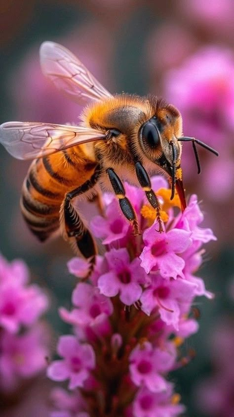 Bee Photos, Honey Bee Photos, Macro Fotografia, High Speed Photography, Bee Artwork, Speed Photography, Bee Friendly Garden, Bee Pictures, Insect Photography