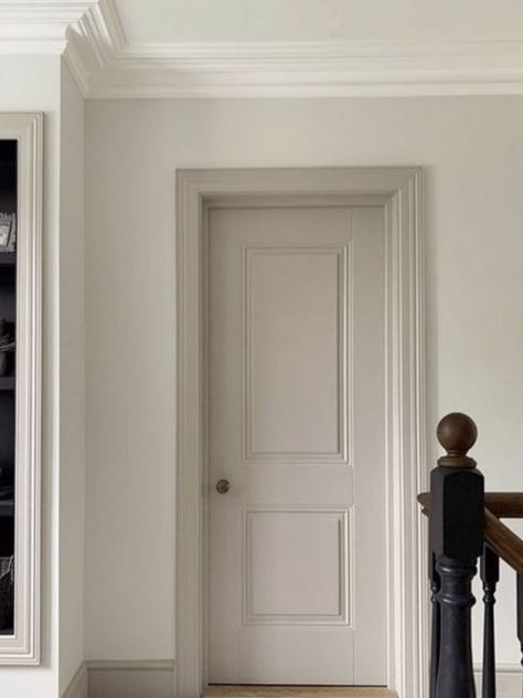 blackband-design-top-10-paint-colors-v (69) Colored Doors Interior, Wall Colour Design, Interior Door Color, Hallway Paint Colors, Interior Door Colors, Hallway Paint, Fine Paints Of Europe, Trim Paint Color, Painted Interior Doors