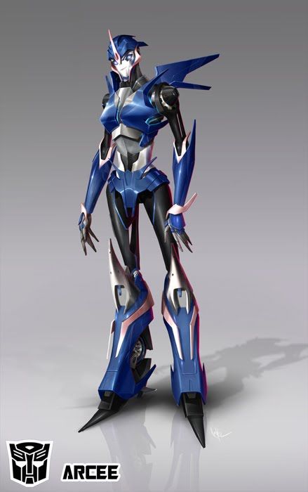 has shared with us some cool concept artwork from Transformers Prime by way of a New Year's gift. The artwork showcases all the major characters in their r Transformers Prime Arcee, Arcee Transformers Prime, Transformers Arcee, Female Transformers, Transformer Costume, Nemesis Prime, Transformers Girl, Arcee Transformers, Transformers Film