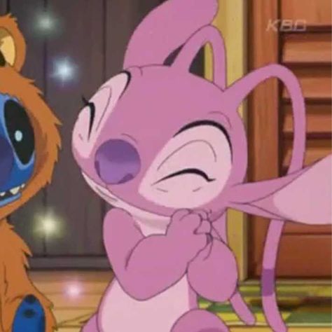 Matching lilo and stitch pfp Lilo And Stitch, Matching Pfp, Pink