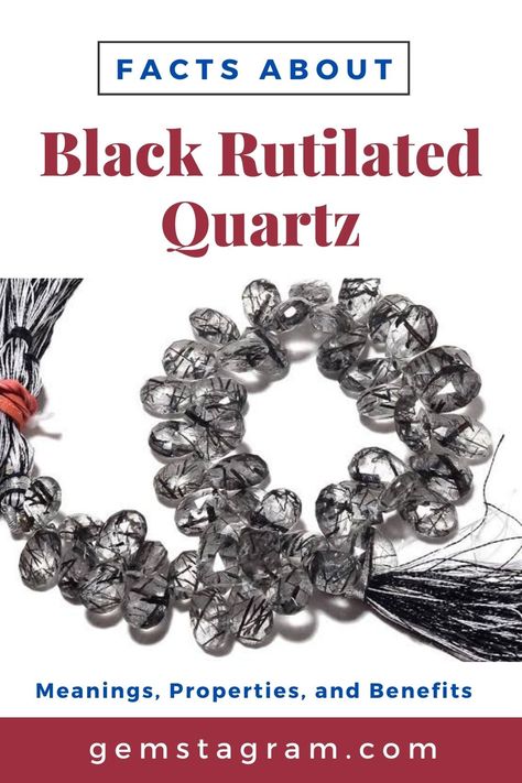 Black rutilated quartz is a powerful stone that can be used in therapeutic methods along with other crystals. Black Rutile Quartz Meaning, Black Rutilated Quartz Meaning, Rutilated Quartz Meaning, Book Of Shadows Spells, Witchcraft Tips, Stone Meanings, Crystals For Beginners, Pagan Magick, Crystals Meanings