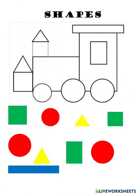 Draw Using Shapes, Using Shapes To Make A Picture, Drawing With Shapes For Kids, Drawings Using Shapes, Drawings With Shapes, Shapes Activities Preschool Worksheets, Plane Shapes Activities, Shapes Drawing For Kids, Drawing From Shapes