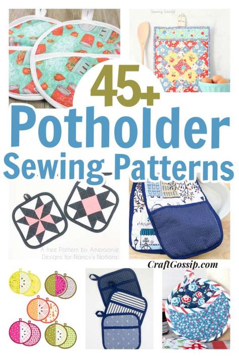 Potholder Diy, Amy Butler Quilt, Quilted Potholder Pattern, Hot Pads Tutorial, Luggage Tags Diy, Quilted Potholders, Potholder Patterns, Diy Pots, Diy Holder