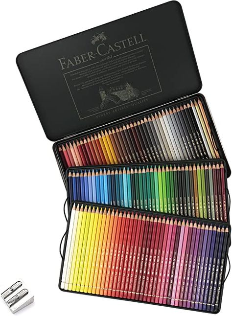 Monochromatic Drawing, Rangement Art, Faber Castell Pencil, Sketch Box, Faber Castell Polychromos, Gel Pens Set, Colored Pencil Set, Art Pencils, Coloring Supplies