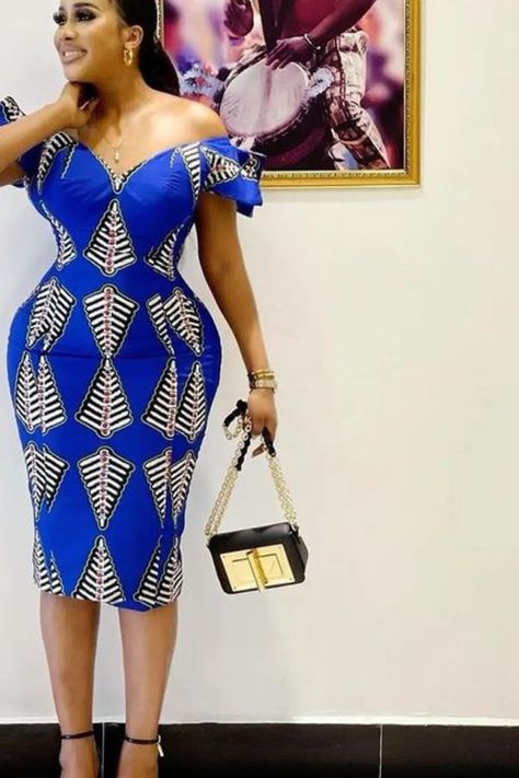 Short Gown Style for casual and office wear Simple Ankara Short Gown Styles, Flare Gown Styles, Short Gown Styles, Ankara Short Gown Styles, Ankara Long Gown Styles, Ankara Short, Ankara Dress Styles, Short African Dresses, Best African Dresses