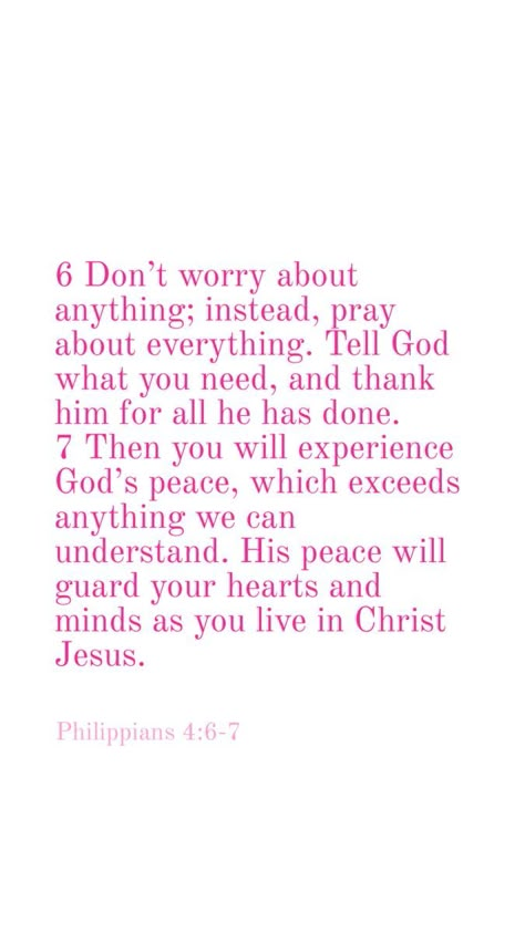 Gods Peace, Pray About Everything, Short Bible Verses, Motivational Bible Verses, Do Not Worry, Comforting Bible Verses, Powerful Bible Verses, Christian Quotes God, Bible Study Verses