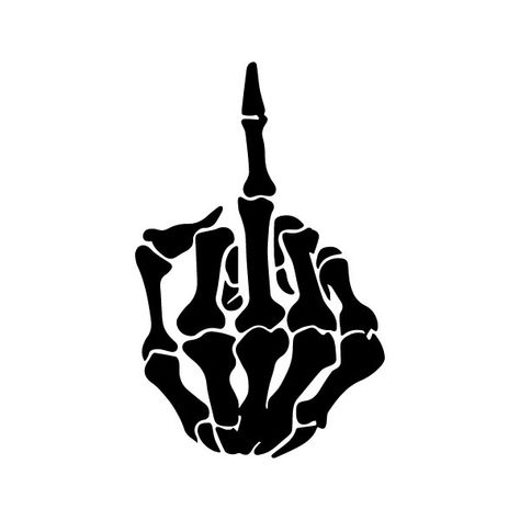 skeleton-middle-finger-svg-free