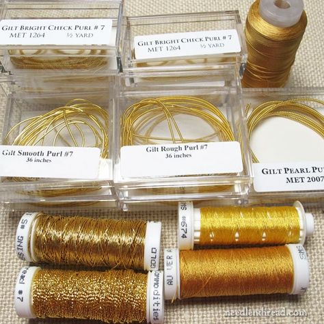 Diy Techniques And Supplies, Gold Work Embroidery, Advanced Embroidery, Diy Techniques, Creative Embroidery, Embroidery Designs Fashion, Embroidery Supplies, Gold Work, Gold Embroidery