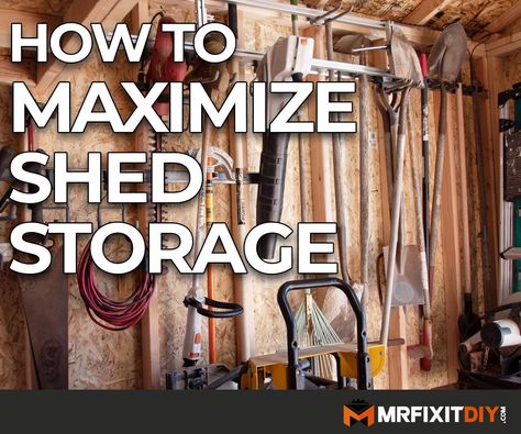 Storage Building Organization, Tool Shed Organizing, Shed Shelving, Outside Sheds, Garden Shed Interiors, Shed Landscaping, Carport Sheds, Workshop Shed, Yard Sheds