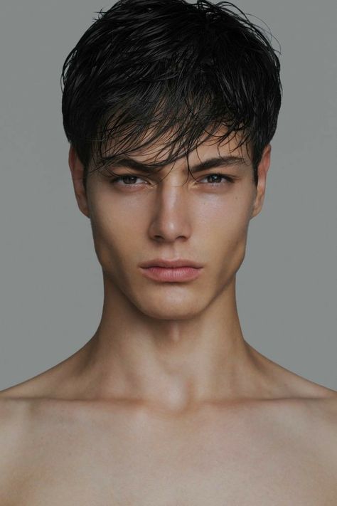 George Scorus, Photo Mannequin, Male Model Face, 얼굴 드로잉, Face Study, 얼굴 그리기, Diamond Face Shape, Men Hair Color, Face References