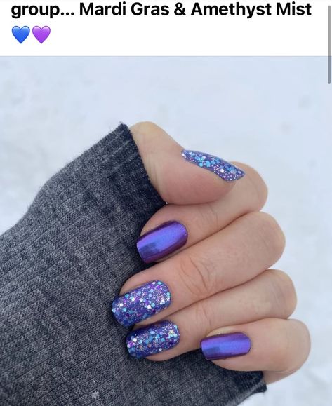 Mardi Gras Nails, New Nail Trends, Cute Nail Art Designs, Simple Gel Nails, Cute Gel Nails, Sparkle Nails, Nails 2024, Dipped Nails, Color Street Nails