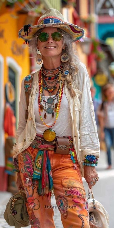 Advanced Style Boho, Look Boho Chic, Moda Hippie, Estilo Hippy, Fashion Hippie, Mode Hippie, Boho Style Outfits, Estilo Hippie, Mode Boho