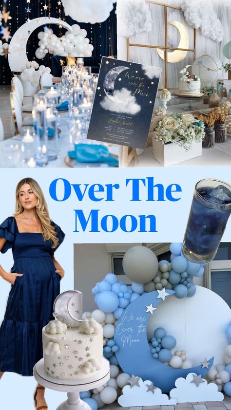 Cute babyshower theme 🌙👶 Moon Baby Shower Theme, Coffee Baby Shower, Gender Reveal Baby Shower Themes, Star Baby Shower Theme, Classy Baby Shower, Baby Shower Announcement, Twinkle Twinkle Baby Shower, Moon Baby Shower, Moonlit Sky