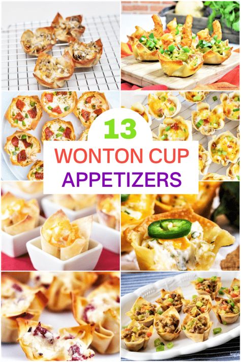 Wonton Wrapper Recipes Appetizers, Wonton Appetizer Recipes, Wonton Taco Cups, Pickle Platter, Wonton Cups Appetizers, Cup Appetizers, Appetizers Shrimp, Wonton Appetizers, Wonton Wrapper Recipes