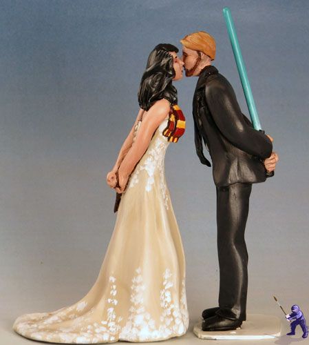 Geek Wedding Cake, Nerdy Wedding Cakes, Gamer Wedding, Star Wars Wedding Theme, Nerd Wedding, Geeky Wedding, Nerdy Wedding, Harry Potter Wedding Theme, Country Wedding Cakes