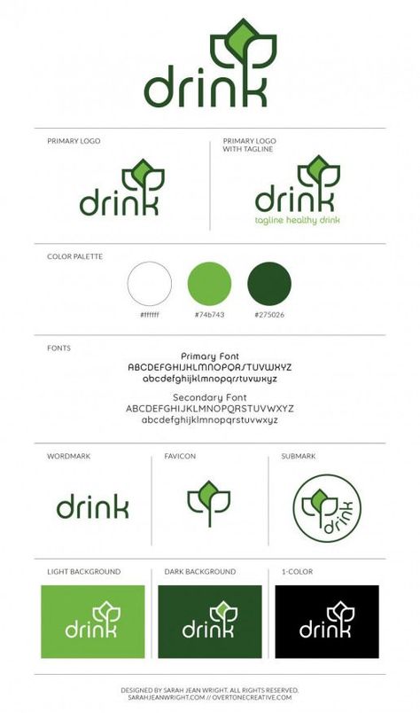 Behance Presentation, Logo Layout, Logo Design Presentation, Type Of Logo, Logo Guidelines, Drink Logo, Corporate Stationery, Logo Youtube, Logo Instagram