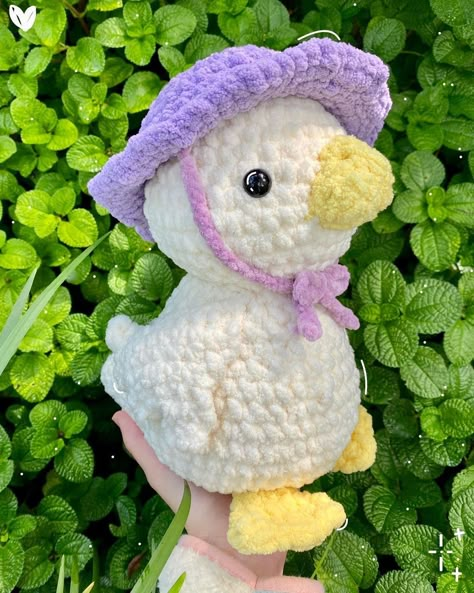 Amigurumi Duck Free Pattern - Amigurumi Stuffy Pattern, Toys Quotes, Crochet Stuffy, Crochet Toys Free Patterns, Easy Crochet Animals, Crochet Plushies, Mode Crochet, Pola Amigurumi, Crochet Cow